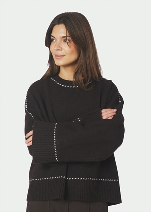 Roeme stitch strik Dark Brown Neo Noir